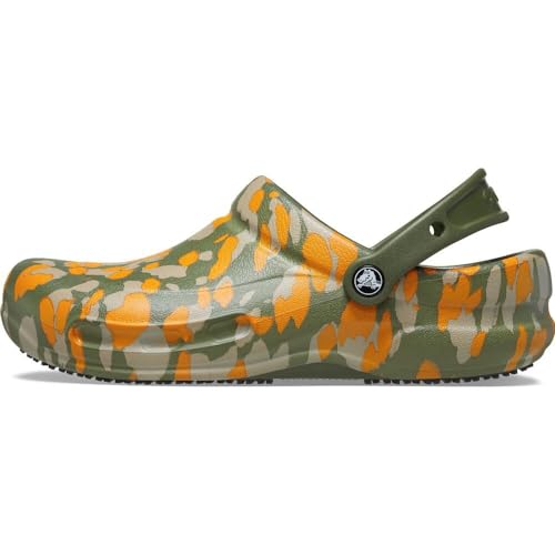 Crocs Unisex Bistro Graphic Clog Holzschuh, Army Green Multi, 36/37 EU von Crocs