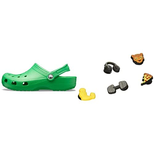 Crocs Unisex Classic Clog, Grass Green, 52/53 EU Unisex-Erwachsene Sportschuh-Charms | Jibbitz Schuhanhänger, Get Swole, Einheitsgröße von Crocs