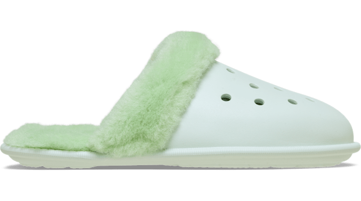 Crocs | Unisex | Classic Fuzz Scuff | Hausschuhe | Grün | 45 von Crocs