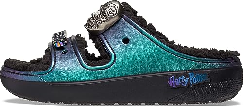 Crocs Unisex Classic Harry Potter Cozzzy Fuzzy Platform Sandals, Black, 11 US Men von Crocs
