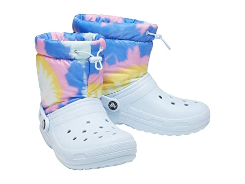 Crocs Unisex Erwachsene Classic Lined Neo Puff Tie Dye Boot Stiefel, Mineral Blue, 43/44 EU von Crocs