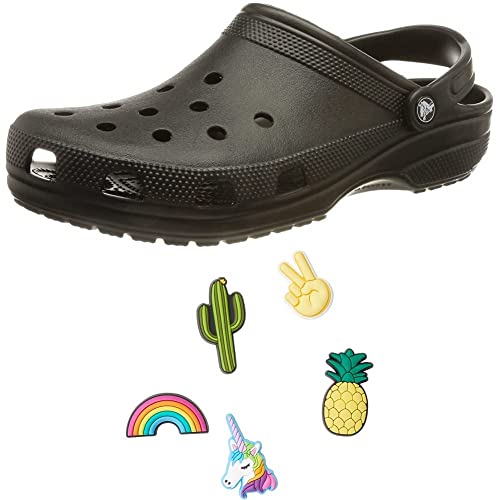 Crocs Unisex Classic Pantoffeln + Jibbitz-Schuhanstecker 5er-Set von Crocs