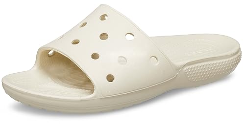 Crocs Unisex Classic Crocs Slide Sandalen, knochenfarben, 41/42 EU von Crocs