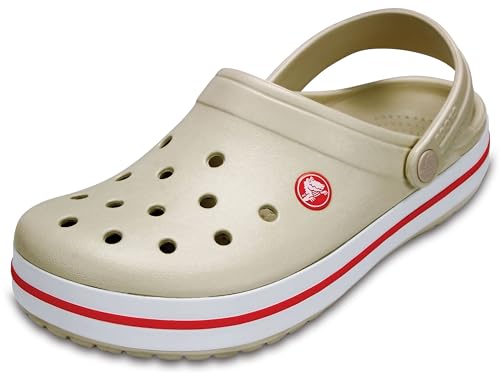 Crocs Unisex Adult Crocband Clog, Stucco/Melon,48/49 EU von Crocs