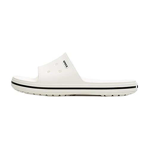 Crocs Unisex Crocband III Slide Clogs, Weiß (White/Black), 43/44 EU von Crocs