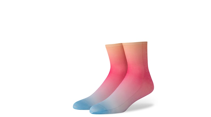 Crocs | Unisex | CrocsSocks Rainbow Ankle | Schuhe | Pink | OSFA von Crocs