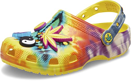 Crocs Unisex-Erwachsene, halbgebackener klassischer Clog, Mehrfarbig/Meereswellen (Ocean Tides), 43/44 EU von Crocs