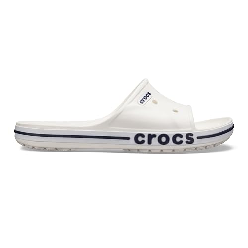 Crocs Unisex Erwachsene Bayaband Slide Badeschlappen, White/Navy, 46/47 EU von Crocs