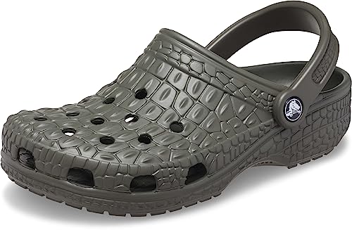 Crocs Unisex-Erwachsene Classic Crocskin Clogs, Dusty Olive, 36/37 EU von Crocs