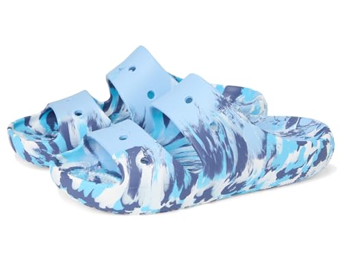 Crocs Unisex Erwachsene Classic Marbled Sandal v2 Sandalen, Blue Calcite/Multi, 37/38 EU von Crocs