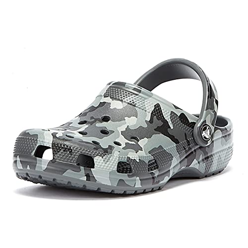 Crocs Unisex Erwachsene Classic Printed Camo Clog Clog, Slate Grey/Multi, 38/39 EU von Crocs