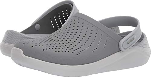 Crocs Unisex-Erwachsene LiteRide Clog Clogs, Schwarz (Smoke/Pearl White), 46/47 EU von Crocs