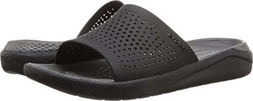 Crocs Unisex-Erwachsene Literide Slide Sandalen, Schwarz (Black/Slate Grey 0dd), 36/37 EU von Crocs