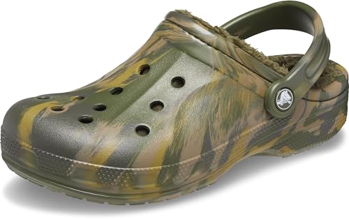 Crocs Unisex-Erwachsene Ralen Lined Clog, Armeegrün/Mehrfarbig, 46/49.5 EU von Crocs