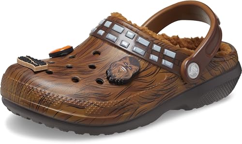 Crocs Unisex-Erwachsene Star Wars Chewbacca Classic gefütterte Clogs Fuzzy Hausschuhe, Espresso, 42/43 EU von Crocs