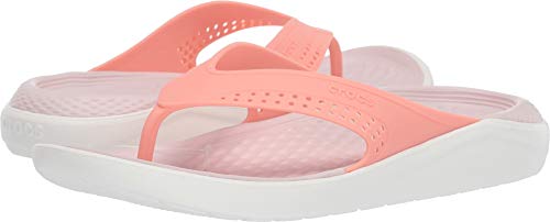 Crocs Unisex-Erwachsene Tongs Melon/Blanc Mixte Adulte Clogs, Weiß 6Kp, 42/43 EU von Crocs