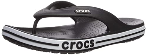 Crocs Unisex's Bayaband Flip Flop,Black/White,37/38 EU von Crocs