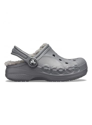 Crocs Unisex Kinder Baya Lined Clog T Holzschuh, Charcoal/Charcoal von Crocs