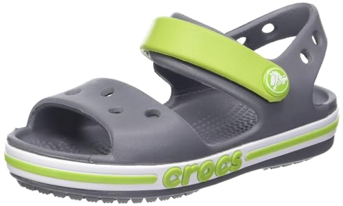 crocs 205400 Unisex-Kinder Freizeit Flip Flops und Unisex Sportwear für Kinder, Grau (Holzkohle), 28 EU von Crocs