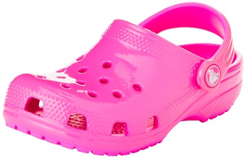 Crocs Unisex Kinder Classic Clog K Holzschuh, Neon Highlighter Pink Crush, 28/29 EU von Crocs