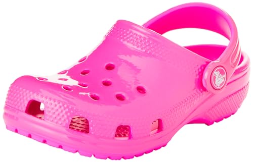 Crocs Unisex Kinder Classic Clog K Holzschuh, Neon Highlighter Pink Crush, 36/37 EU von Crocs