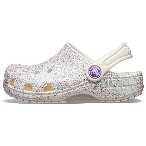 Crocs Unisex Kinder Classic Glitter Clog T Holzschuh, Auster, 20/21 von Crocs