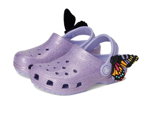 Crocs Unisex Kinder Classic IAM Butterfly Clog T Clog, Mystic Purple, 25/26 EU von Crocs