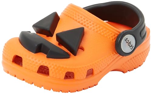 Crocs Unisex Kinder Classic Jack O Lantern Lights Clog T Clog, Orange, 25/26 EU von Crocs