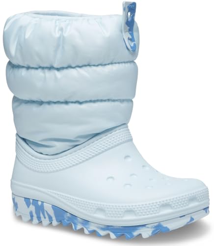 Crocs Unisex Kinder Classic Neo Puff Boot K Schneestiefel, Mineral Blue, 30/31 EU von Crocs