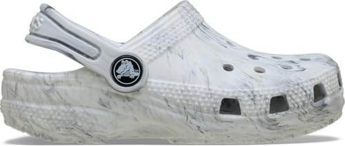 Crocs Unisex Kinder Classic Watercolor Marbled Clog T Clog, Grey Swirl, 20/21 EU von Crocs
