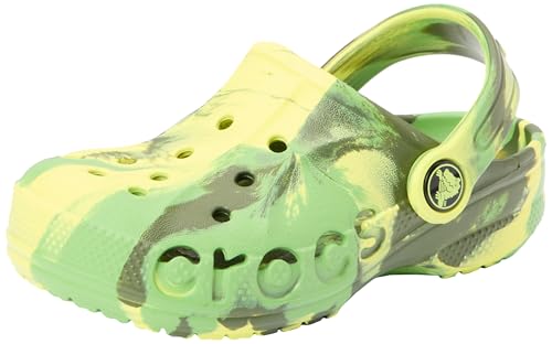 Crocs Unisex Kinder Clogs, Baya Marbled Clog T, Citrus 19/20 EU von Crocs