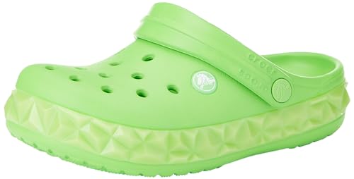 Crocs Unisex Kinder Crocband Clog K, Geo Glow Band Green Slime, 29 EU von Crocs