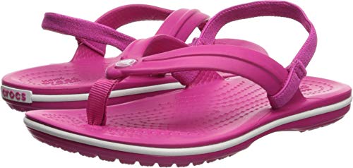 Crocs Unisex-Kinder Crocband Strap Flip Zehentrenner, Pink (Candy Pink 6x0), 23/24 EU von Crocs