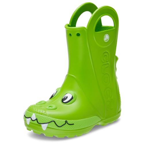 Crocs Unisex Kinder Handle It Duke Rain Boot T Stiefel, Crocs Green, 20/21 EU von Crocs