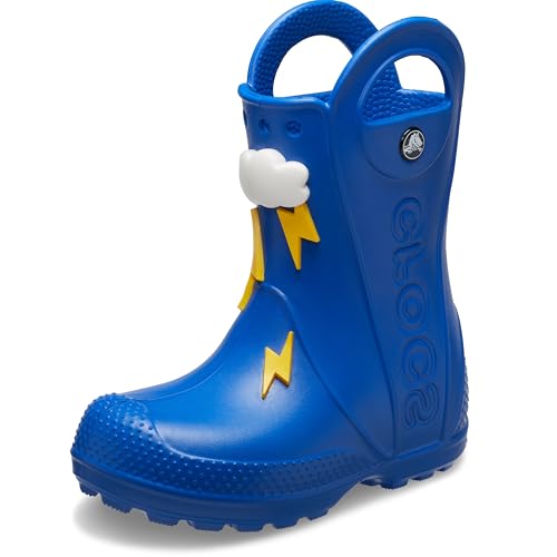 Crocs Unisex Kinder Handle It Rain Boot Schuhe, Blau Rayo Bolt, 24 EU von Crocs