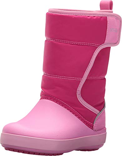 Crocs Unisex-Kinder LodgePoint Snow Boot K Schneestiefel, Pink (Candy Pink/Party Pink), 24/25 von Crocs