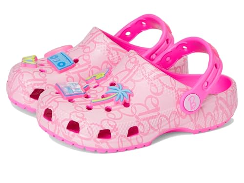 Crocs Unisex Kinder Mattel Pink Barbie Classic Clog T Clog, Multi, 19/20 EU von Crocs