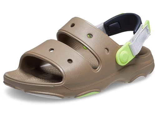 Crocs Unisex-Kinder-Sandalen für alle Gelände, Khaki/Multi, 6 Big Kid von Crocs