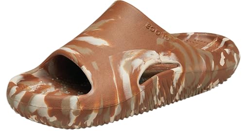 Crocs Unisex Mellow Recovery Slides Sandal, Marbled Cognac, Größe 38–39 von Crocs