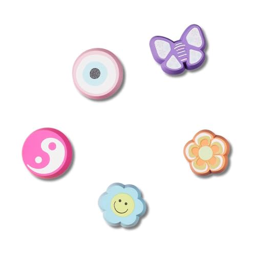 Crocs Unisex Nostalgia Girly Eraser 5 Pack Schuhanhänger, Nostalgie-Radiergummi von Crocs