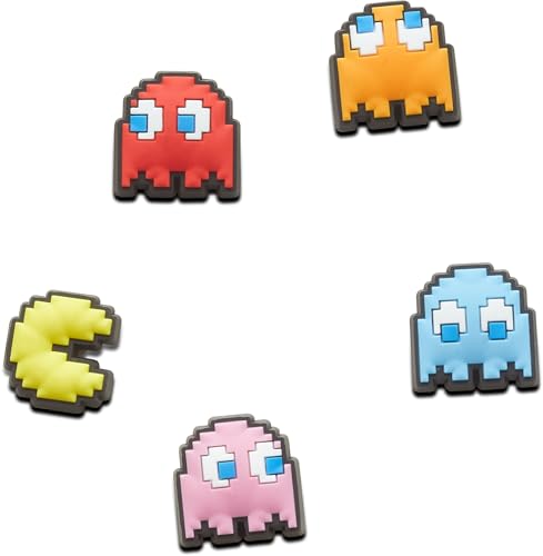 Crocs Unisex Pac Man 5er Pack Schuhanhänger, Mehrfarbig Crocs Unisex Pac Man 5er Pack Schuhanhänger, Mehrfarbig von Crocs
