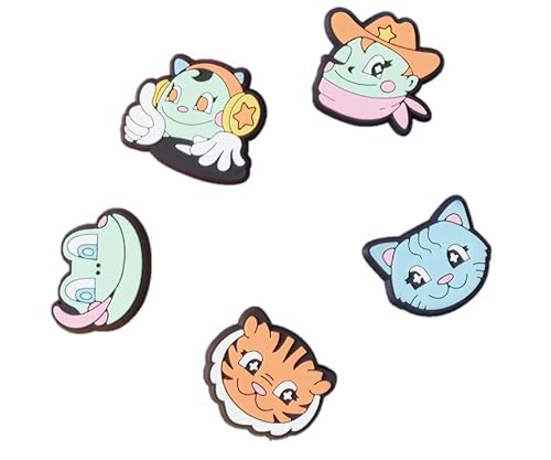 Crocs Unisex Shoe 5-Pack | Personalize with Jibbitz for Schuh-Charme, Kawaii Cartoons von Crocs