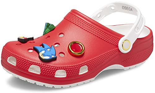 Crocs Unisex Sonic The Hedgehog Classic Clogs, Rot/Ausflug, einfarbig (Getaway Solids), 41/42 EU von Crocs