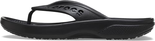 Crocs Unisex Via Flip Sandal, Schwarz, 47 EU, Schwarz, 46/47 EU von Crocs