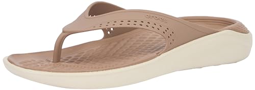 Crocs Unisex's Literide Flip Flops, Latte Stucco, 36/37 EU von Crocs