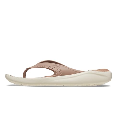 Crocs Unisex Erwachsene LiteRide Flip Flip, Latte/Stucco, 45/46 EU von Crocs