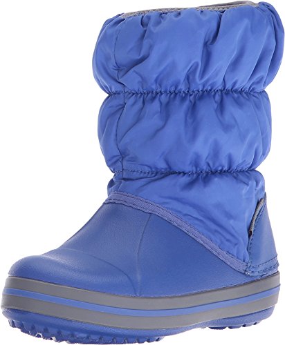 Crocs Winter Puff Boot Kids, Unisex - Kinder Schneestiefel, Blau (Cerulean Blue/Light Grey), 23/24 EU(UK C7) von Crocs