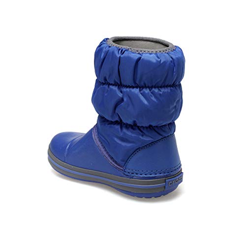 Crocs Winter Puff Boot Kids, Unisex - Kinder Schneestiefel, Blau (Cerulean Blue/Light Grey), 33/34 EU von Crocs