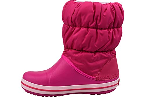 Crocs Winter Puff Boot Kids, Unisex - Kinder Schneestiefel, Pink (Candy Pink), 33/34 EU von Crocs