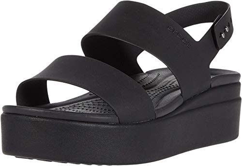 Crocs womens Brooklyn Low Wedge Wedge Sandal, Black/Black, 36/37 EU von Crocs